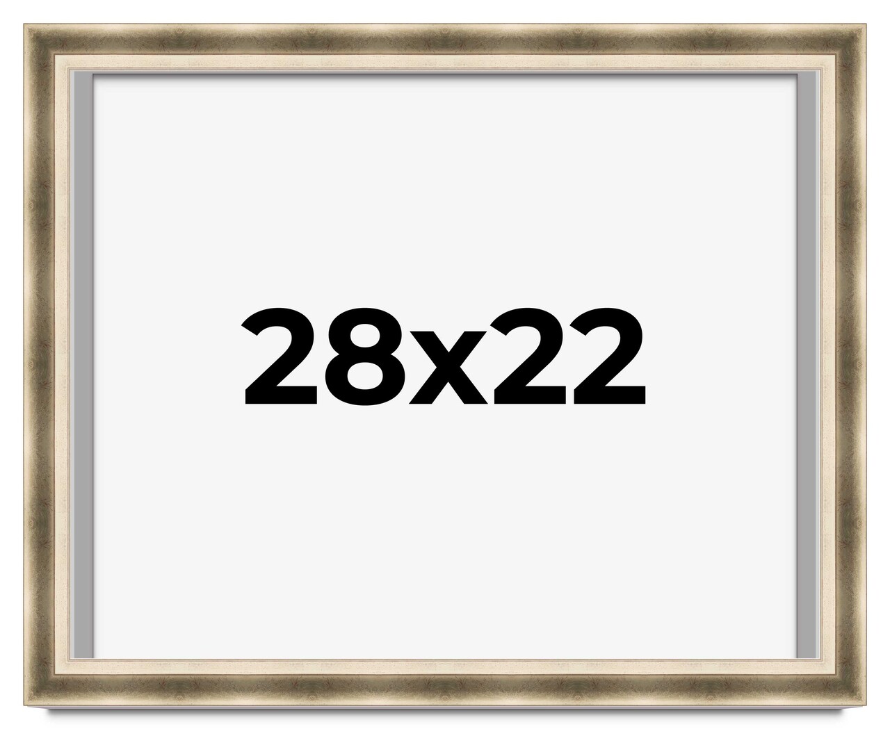 22x28 Deep Shadow Box Picture Frame with UV-Resistant Acrylic & Acid Free Backing, Available in 4 Finishes - Gold, Silver, Brown, White